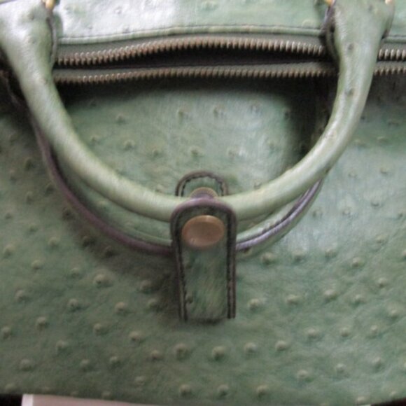 VINTAGE THE LIMITED Large Faux Ostrich Leather Handbag - Picture 12 of 13